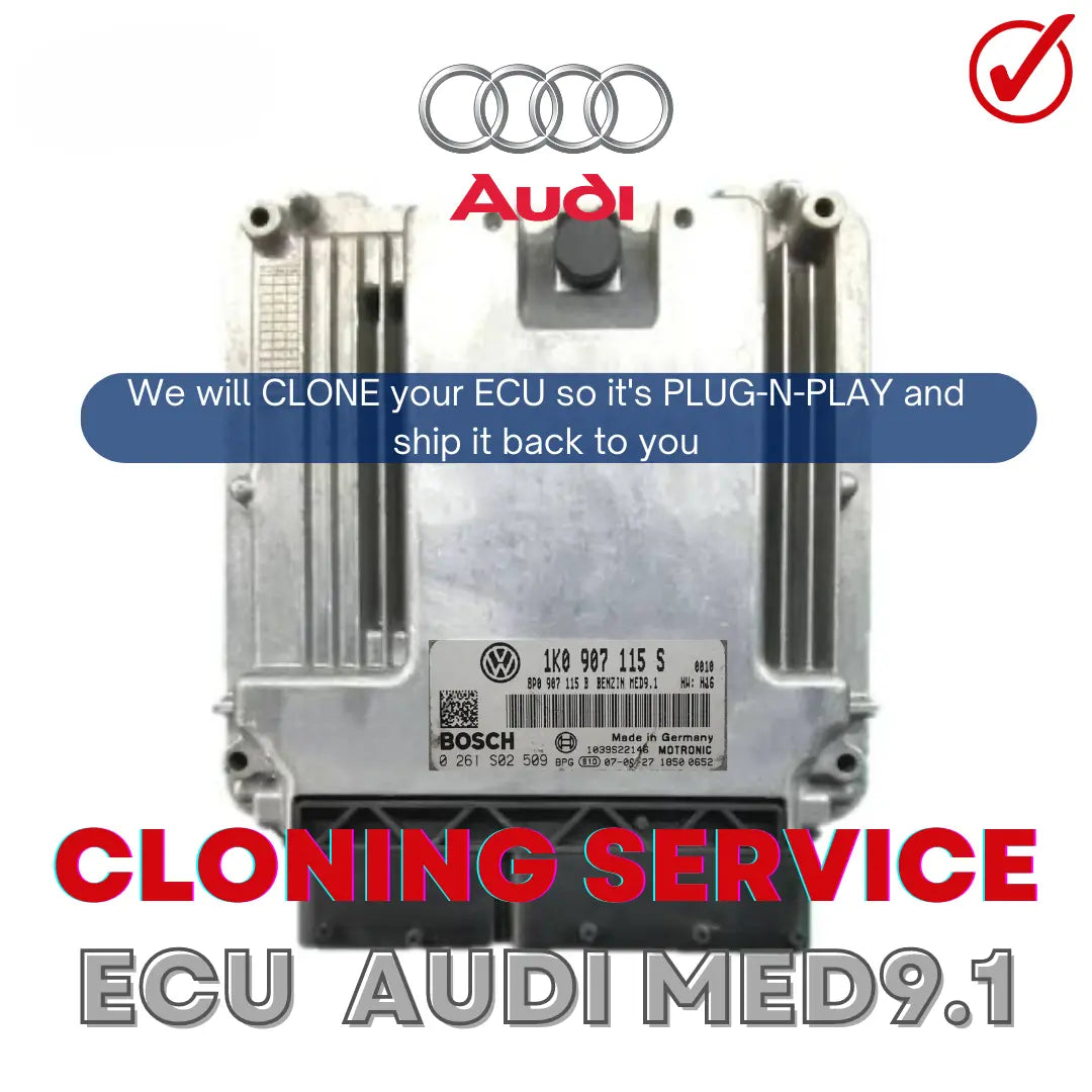VW AUDI MED9.1 MED9.1.1 MED9.1.2 Ecu Cloning Service PCMS Repair
