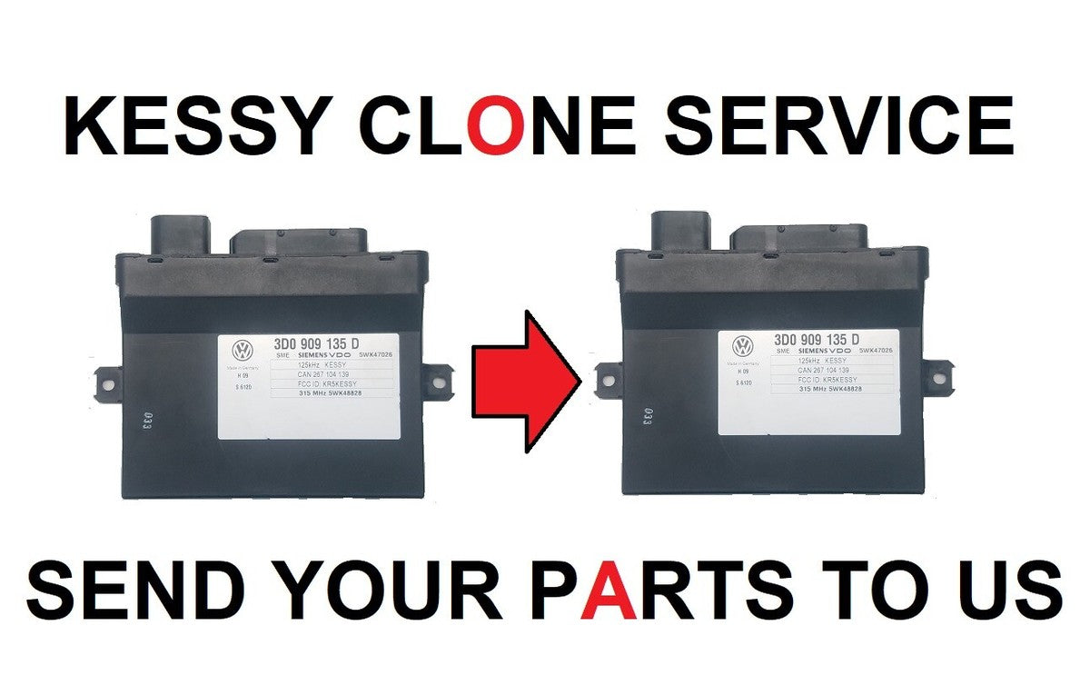 Kessy Keyless Control Module Clone Service for 04-08 Porsche Cayenne, VW Touareg, Audi A8, VW Phaeton PCMS Repair