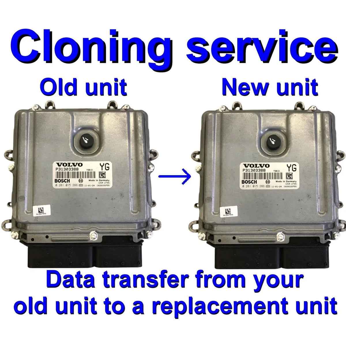VOLVO ECU ECM MAIL IN Cloning SERVICE / Plug and Play Bosch / Denso / Siemens PCMS Repair